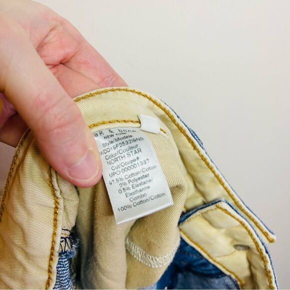 Rag & Bone Rosa Mid-Rise Distressed Boyfriend Jeans Size 28 - Picture 10 of 10